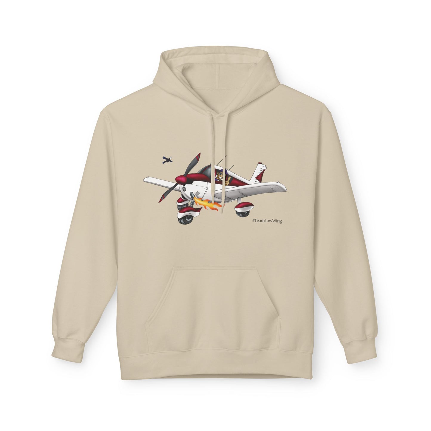 Flying Crazy Aviation Hoodie — 'Flying Crazy' Pilot/Plane Lover Fleece