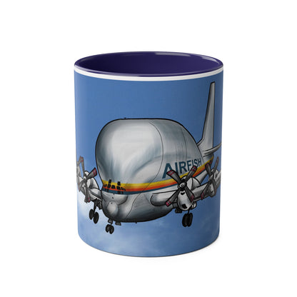 Guppy Aircraft Retro Two-Tone Coffee Mugs, 11oz - Funky Aviation
