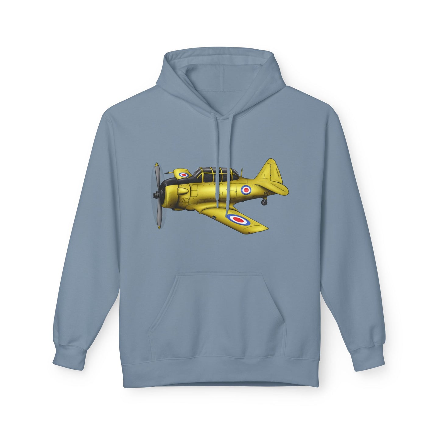 Hoodie - Harvard Aircraft Military Trainer Hand Drawn Design
