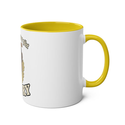 Bulldog Pilot Two-Tone Coffee Mugs, 11oz - Funky Aviation