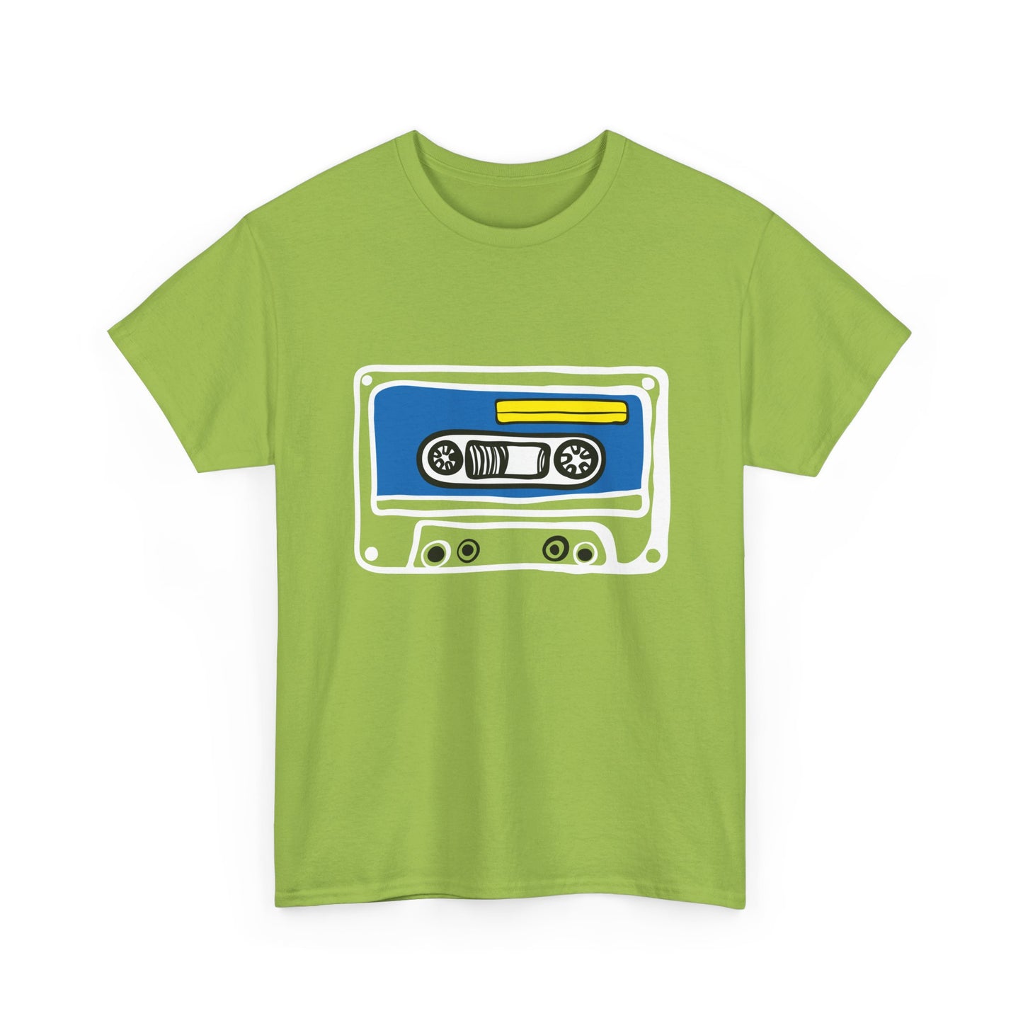 Retro Cassette Tape Graphic T-Shirt — 80s Music Vintage Tee