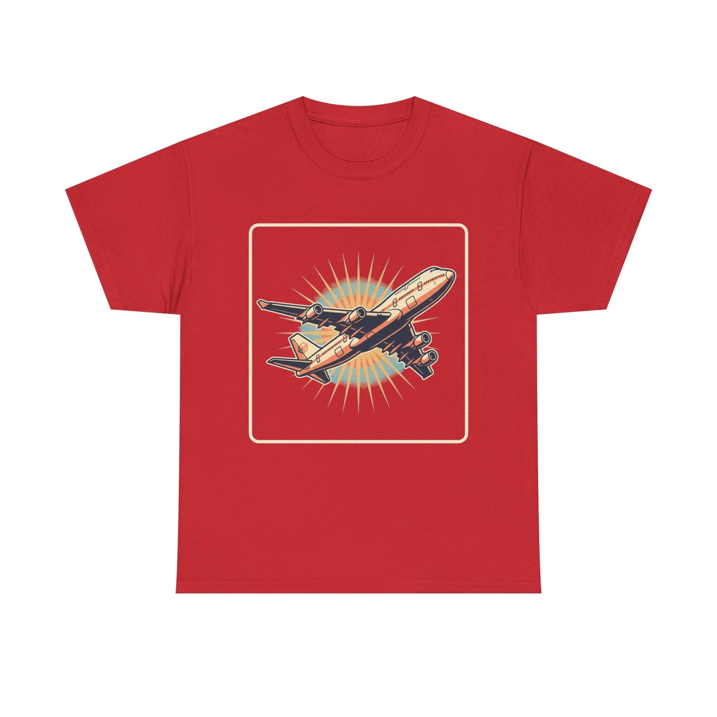 Vintage Jumbo Jet T‑Shirt — Retro Aviation Graphic Tee for Plane Lovers