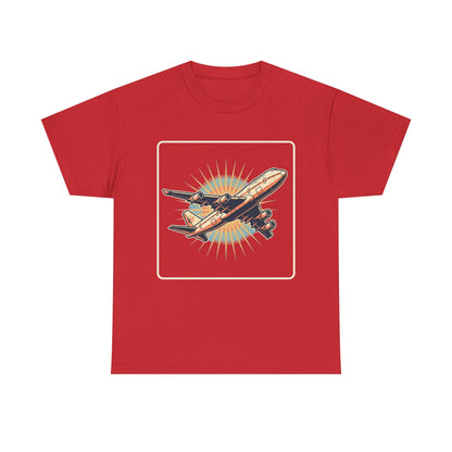 Vintage Jumbo Jet T‑Shirt — Retro Aviation Graphic Tee for Plane Lovers