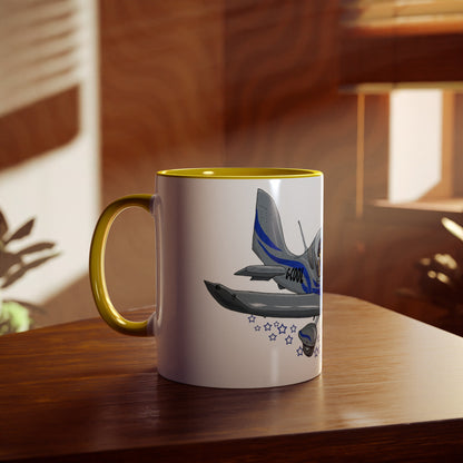 Eurostar EV97 Captain Cool Two-Tone Coffee Mugs, 11oz - Funky Aviation