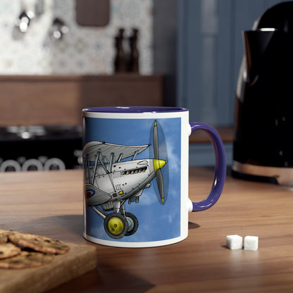Vintage Nimrod Two-Tone Coffee Mugs, 11oz - Funky Aviation