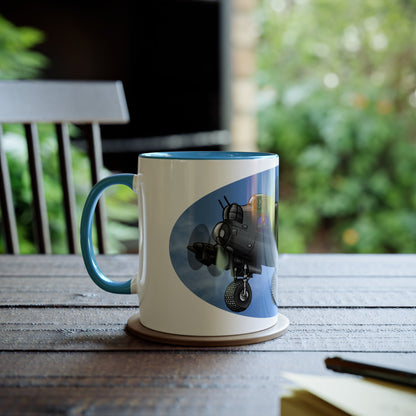 Lancaster Bomber Two-Tone Coffee Mugs, 11oz - Funky Aviation