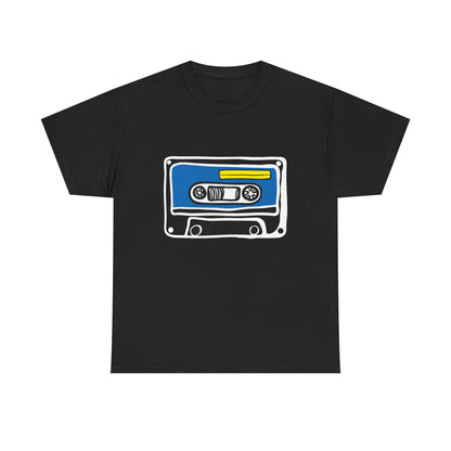 Retro Cassette Tape Graphic T-Shirt — 80s Music Vintage Tee
