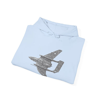 Sea Vixen Vintage Aircraft Graphic Hoodie