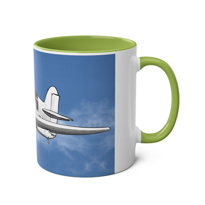 Mew Gull Racer Two-Tone Coffee Mugs, 11oz - Funky Aviation