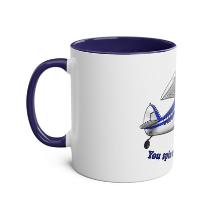 Super Cub Two-Tone Coffee Mugs, 11oz - Funky Aviation