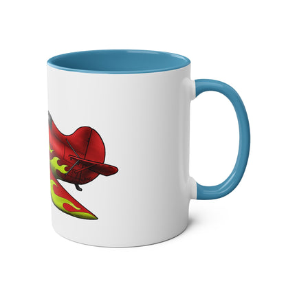 Gee Bee Two-Tone Coffee Mugs, 11oz - Funky Aviation