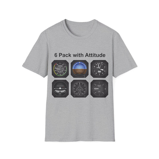 Aviator 6 Pack Unisex T-Shirt - Attitude Collection