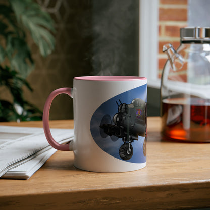 Lancaster Bomber Two-Tone Coffee Mugs, 11oz - Funky Aviation