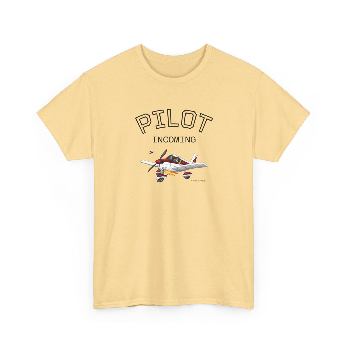 Pilot Incoming T-Shirt – Vintage Airplane Graphic Tee for Aviators & Flight Enthusiasts
