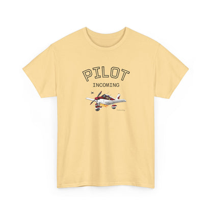 Pilot Incoming T-Shirt – Vintage Airplane Graphic Tee for Aviators & Flight Enthusiasts