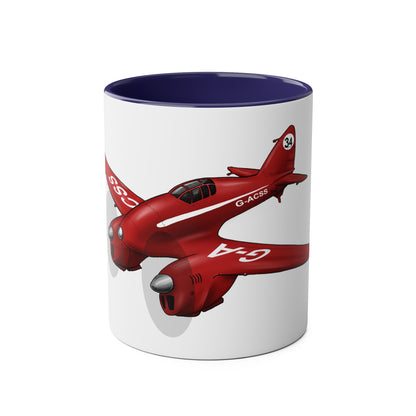 Comet Racer Two-Tone Coffee Mugs, 11oz - Funky Aviation