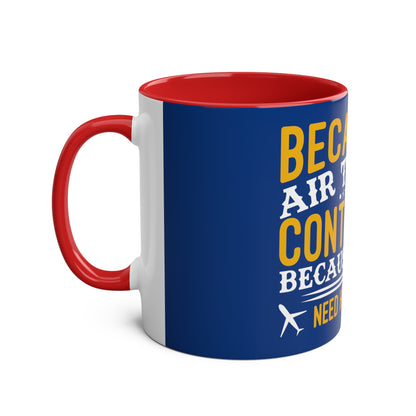 ATC Meme Two-Tone Coffee Mugs, 11oz - Funky Aviation