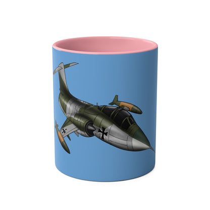 Starfighter Two-Tone Coffee Mugs, 11oz - Funky Aviation
