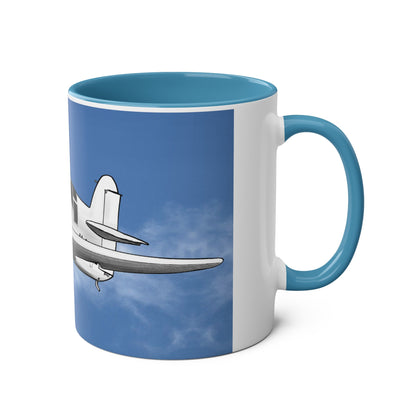 Mew Gull Racer Two-Tone Coffee Mugs, 11oz - Funky Aviation