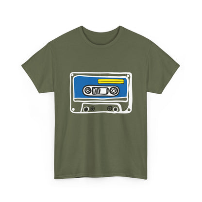 Retro Cassette Tape Graphic T-Shirt — 80s Music Vintage Tee