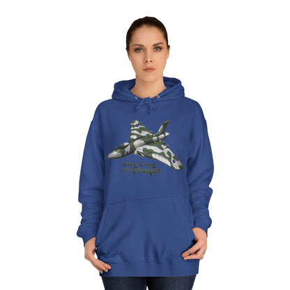 Vulcan Bomber Aircraft Unisex College Hoodie - Funky Aviation