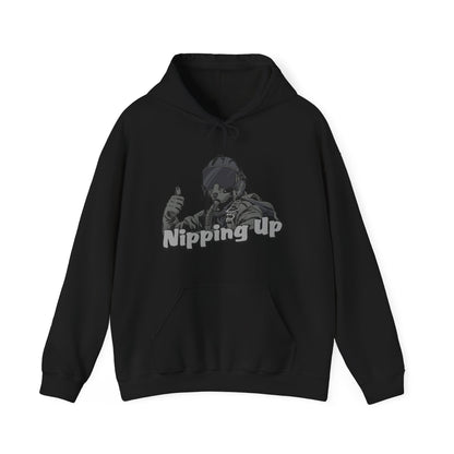 Nipping Up Fighter Pilot design Unisex Heavy Blend™ Hooded Sweatshirt - Funky Aviation