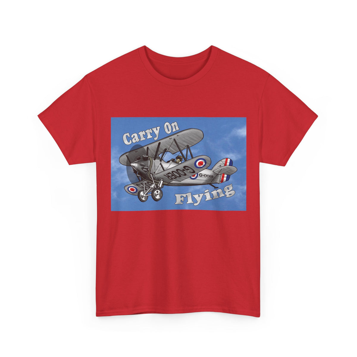 Carry On Flying Vintage Biplane Aviation T-Shirt