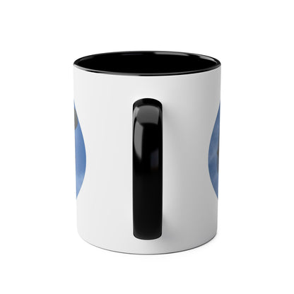 WWII Bomber Two-Tone Coffee Mug — Vintage WWII Aircraft Gift