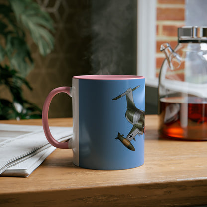 Starfighter Two-Tone Coffee Mugs, 11oz - Funky Aviation
