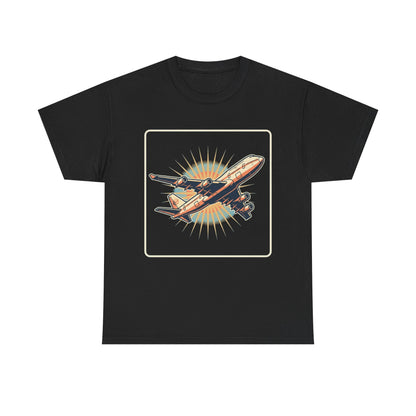 Vintage Jumbo Jet T‑Shirt — Retro Aviation Graphic Tee for Plane Lovers