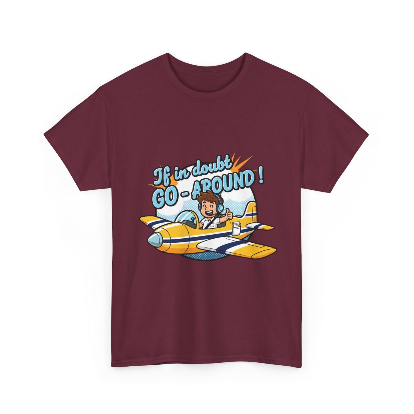 "If in Doubt, Go Around" Pilot Plane T‑Shirt