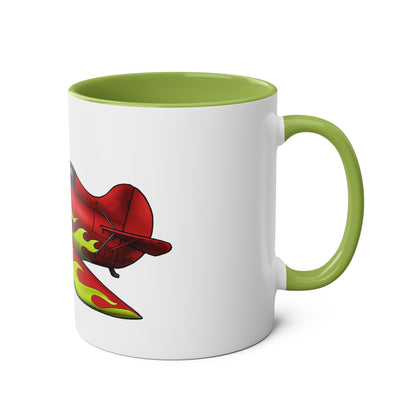 Gee Bee Two-Tone Coffee Mugs, 11oz - Funky Aviation