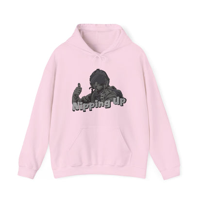 Nipping Up Fighter Pilot design Unisex Heavy Blend™ Hooded Sweatshirt - Funky Aviation