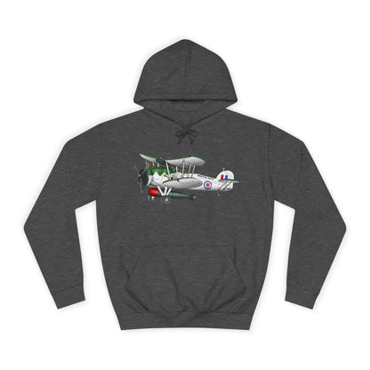 Navy Swordfish historic Aircraft Unisex College Hoodie - Funky Aviation