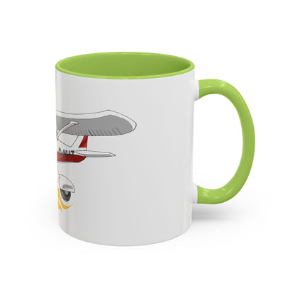 Coffee Mug - Cartoon Cessna Aircraft with LAC Logo