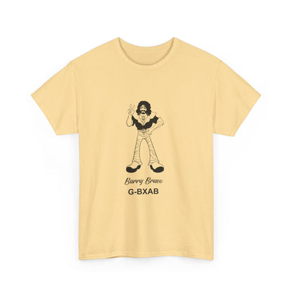 Tee Barry Bravo Piper PA28 Aircraft Retro Cartoon Design Unisex Heavy Cotton