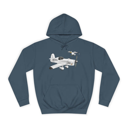 Vintage Mew Gull Hoodie - Historic Racing Aircraft Design