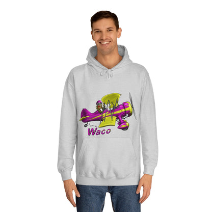 Waco Retro Aircraft Unisex College Hoodie - Funky Aviation