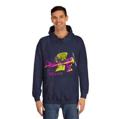 Waco Retro Aircraft Unisex College Hoodie - Funky Aviation