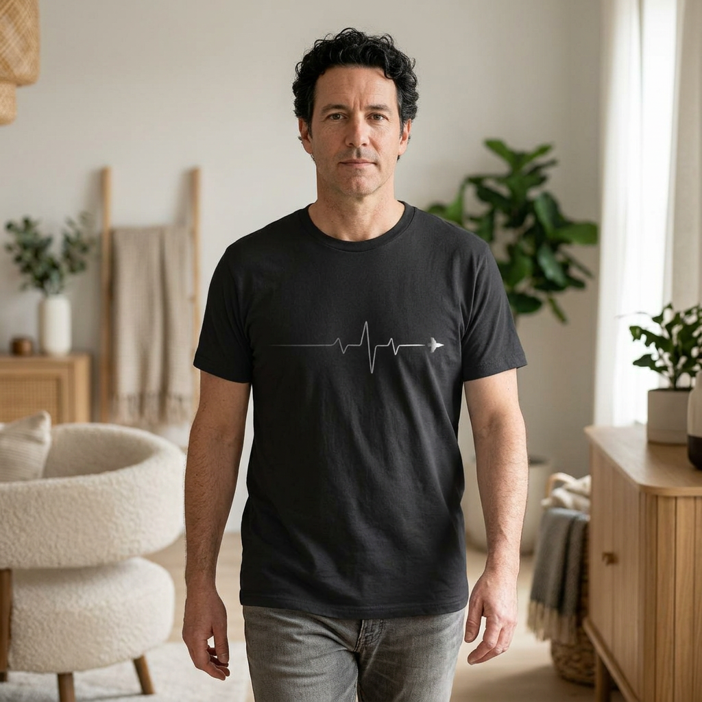 Aviation Is My Heartbeat T-Shirt