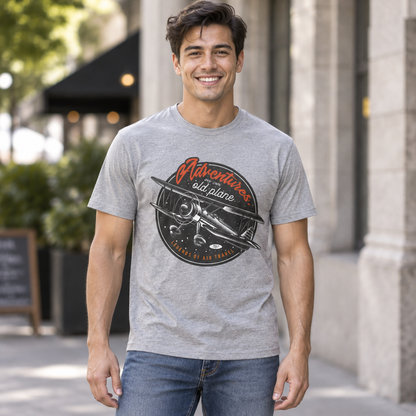 Adventure Airplane Vintage Aviation T-Shirt