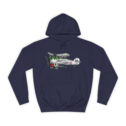 Navy Swordfish historic Aircraft Unisex College Hoodie - Funky Aviation