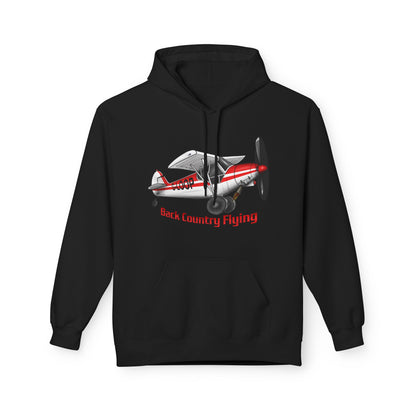 Fleece Hoodie - Alaskan Bush Pilot Super Cub Design