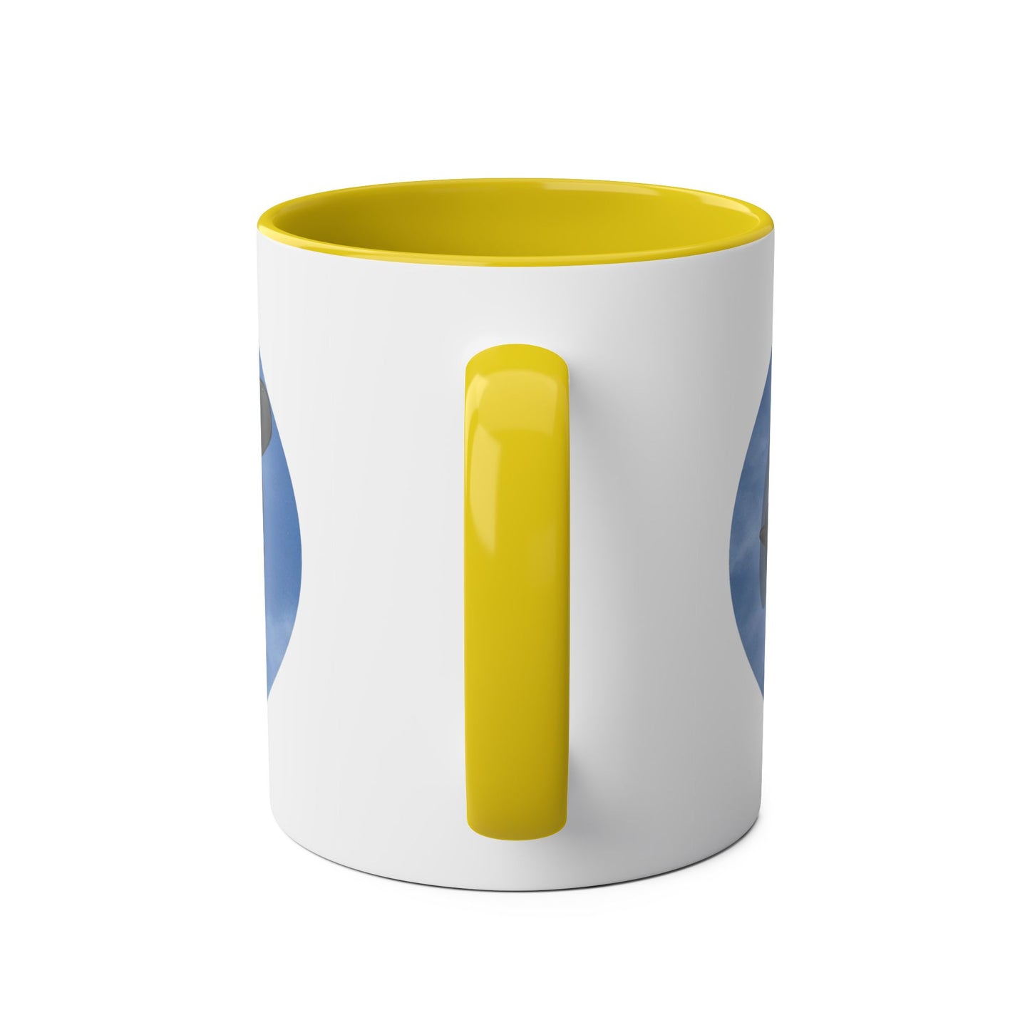 WWII Bomber Two-Tone Coffee Mug — Vintage WWII Aircraft Gift