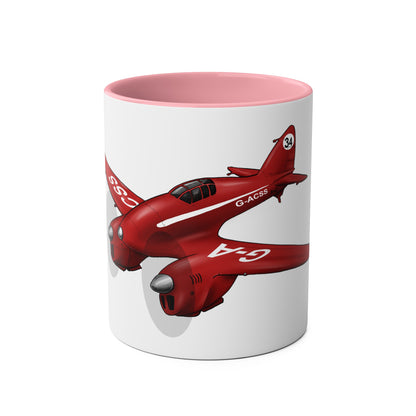 Comet Racer Two-Tone Coffee Mugs, 11oz - Funky Aviation