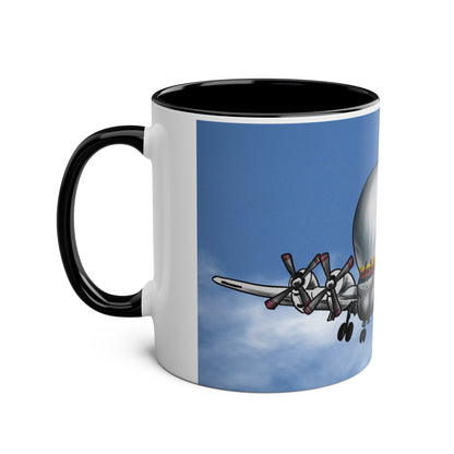 Guppy Aircraft Retro Two-Tone Coffee Mugs, 11oz - Funky Aviation