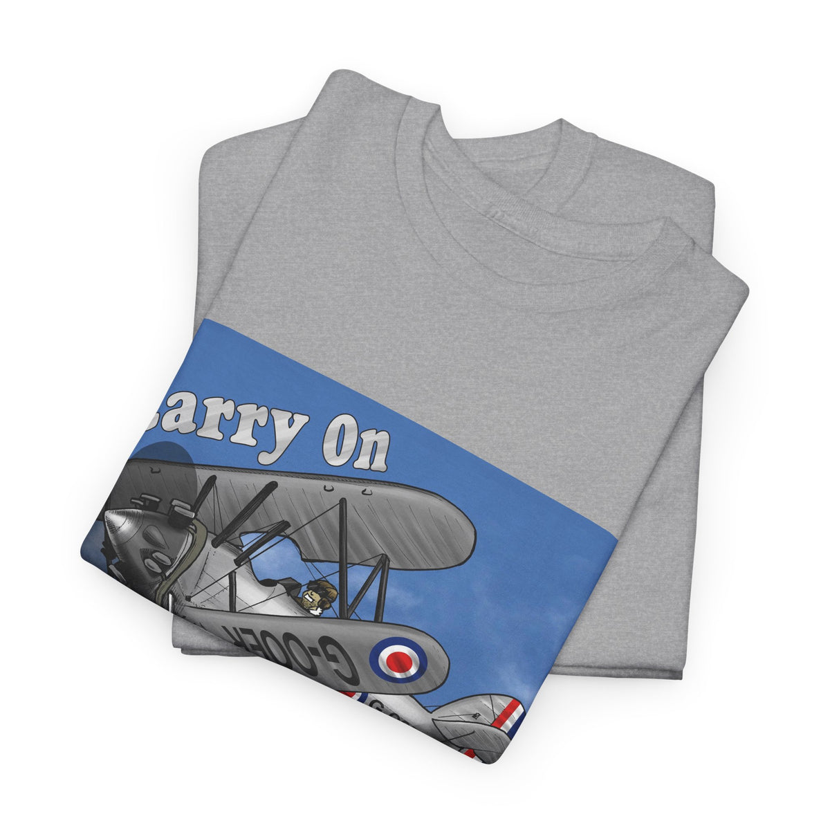 Carry On Flying Vintage Biplane Aviation T-Shirt