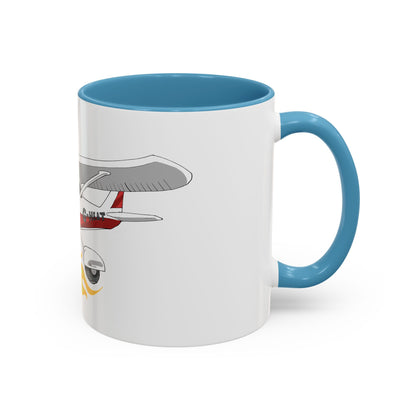 Coffee Mug - Cartoon Cessna Aircraft with LAC Logo