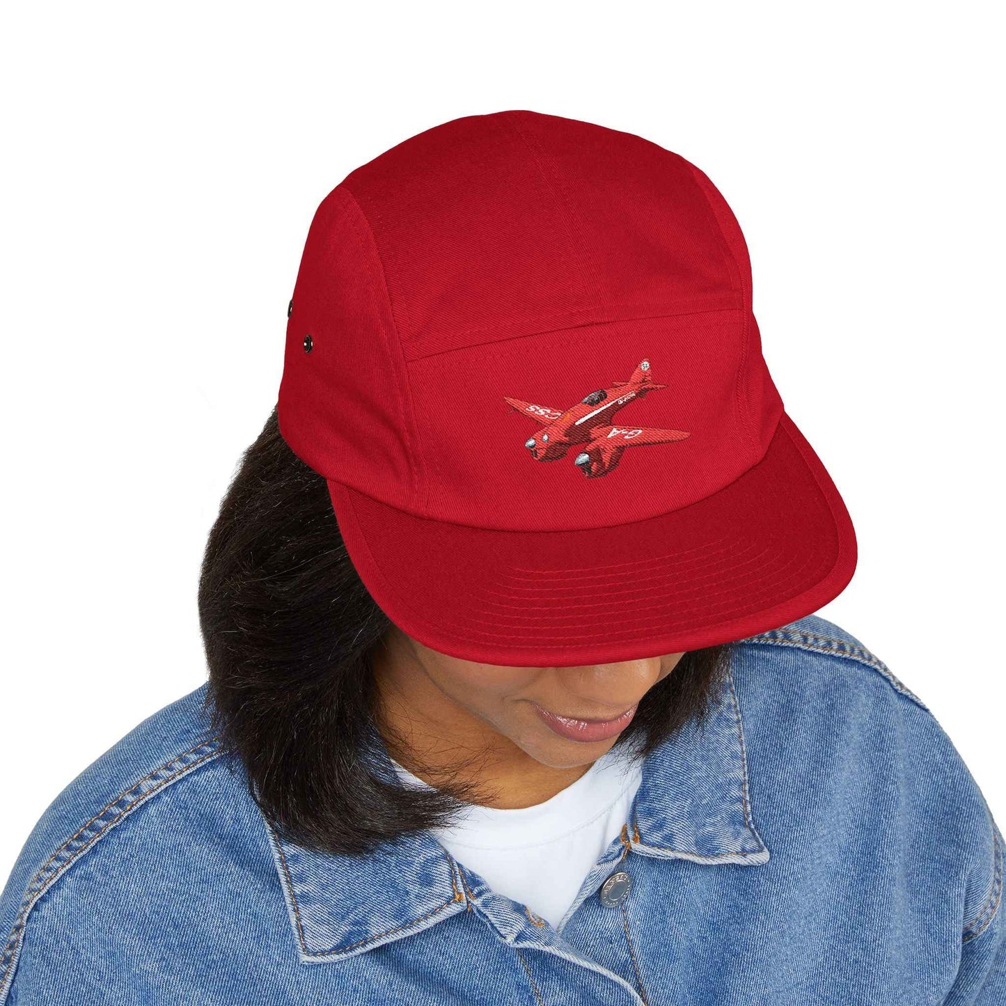 Vintage Comet Racer 5-Panel Cap — Embroidered Racing Logo