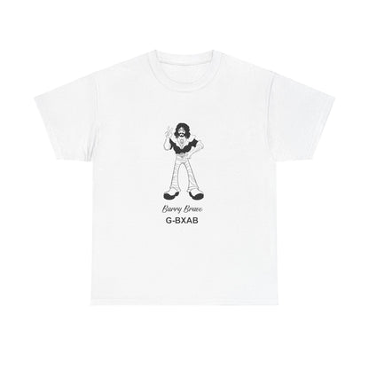 Tee Barry Bravo Piper PA28 Aircraft Retro Cartoon Design Unisex Heavy Cotton